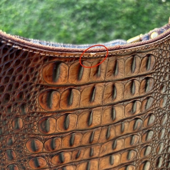 Brahmin Karissa Embossed Leather Shoulder Bag - Picture 2 of 12